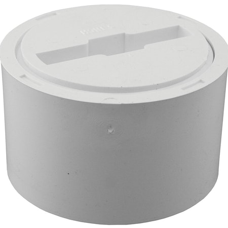 Jones Stephens 2in. x 3in. PVC Fit-Flush Cleanout with 2in. IPS Countersunk Plug with Insert C61432